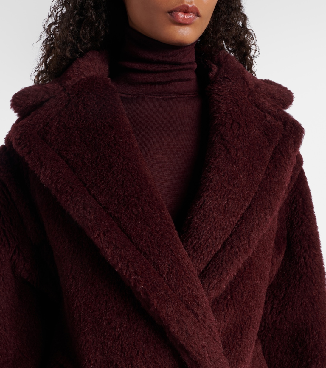 Olga apaca, wool and silk peacoat | Max Mara