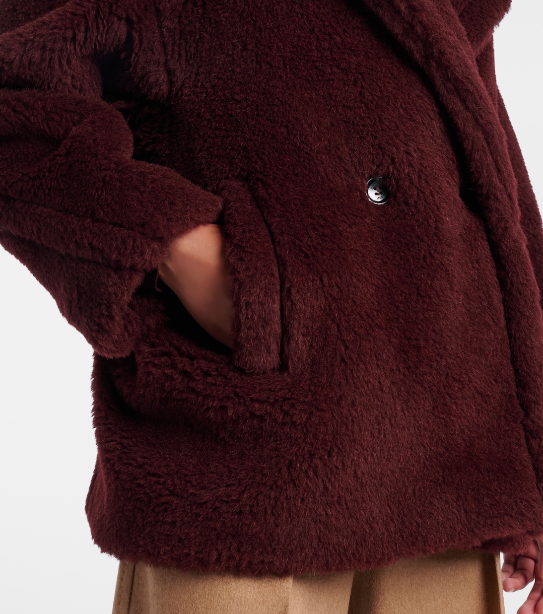 Olga apaca, wool and silk peacoat | Max Mara