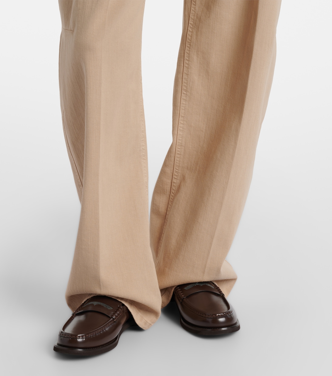 Mid-Rise Wide-Leg Jeans Monili | Brunello Cucinelli