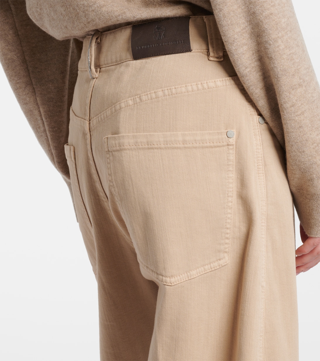 Mid-Rise Wide-Leg Jeans Monili | Brunello Cucinelli