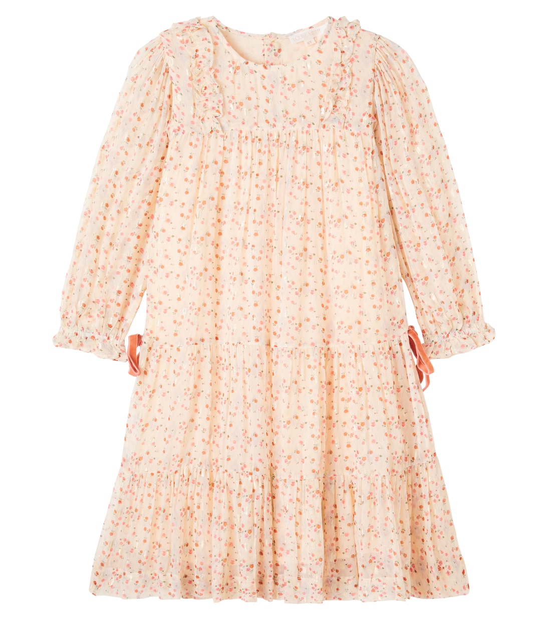 Nyna ruffle-trimmed lamé dress | Louise Misha