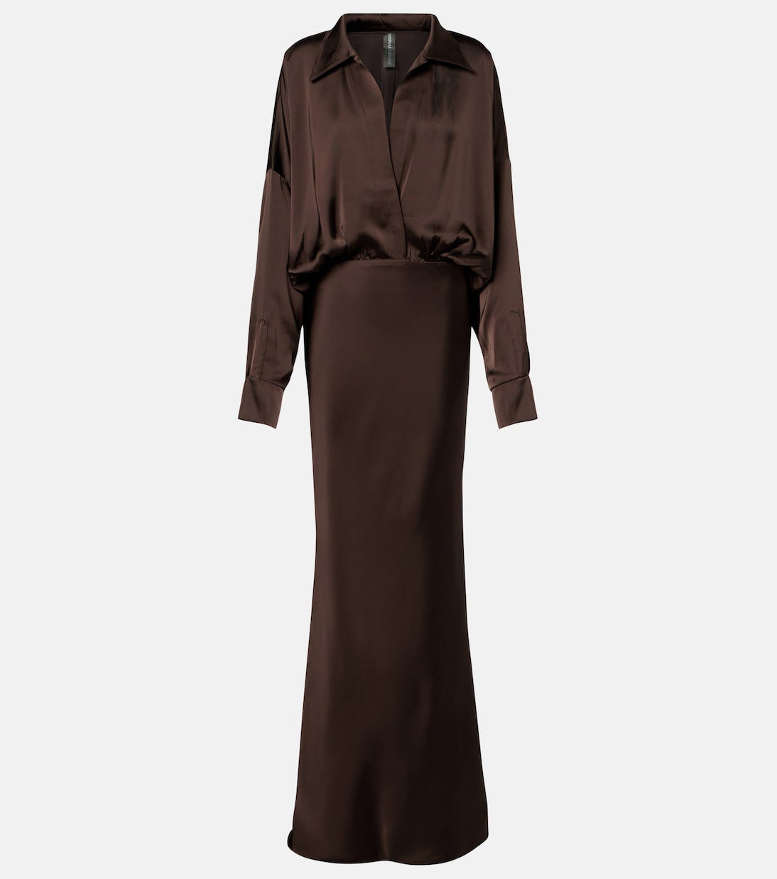 Abito lungo in raso | Norma Kamali