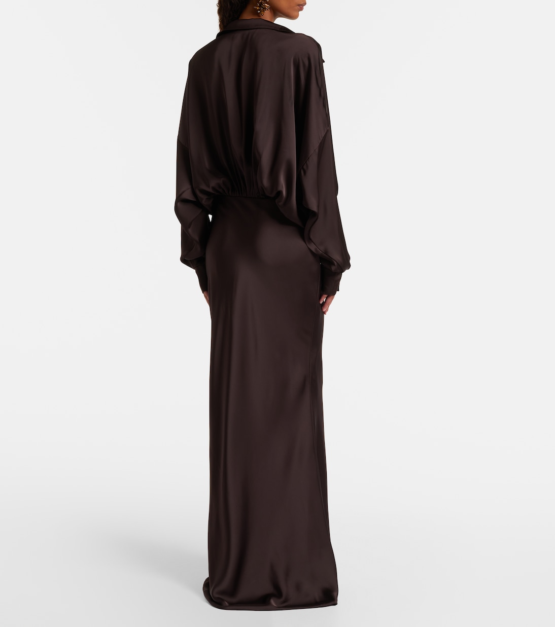 Abito lungo in raso | Norma Kamali