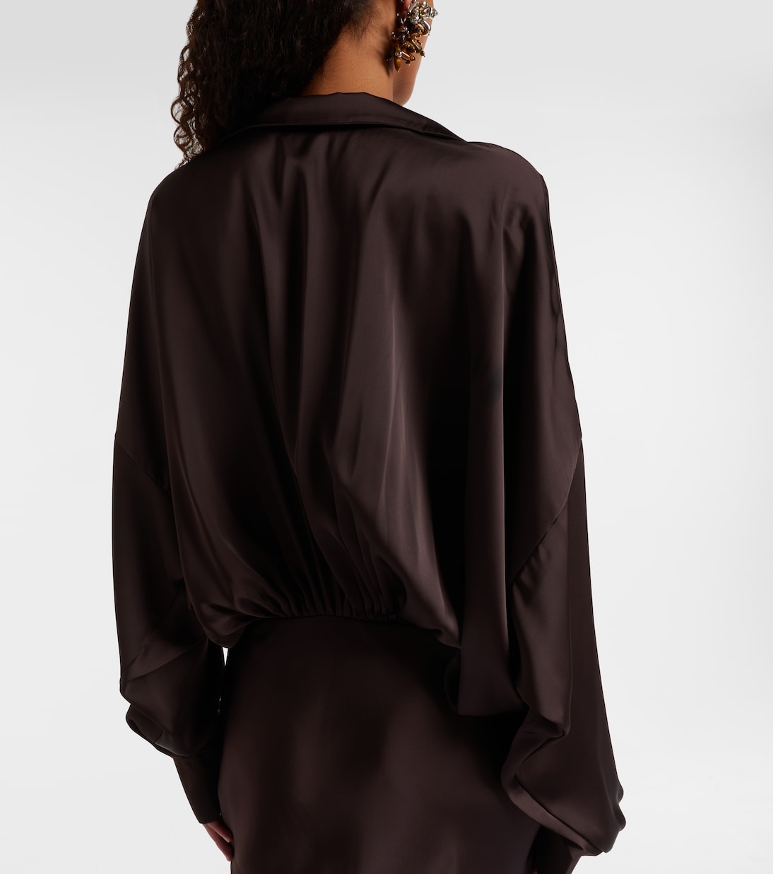 Abito lungo in raso | Norma Kamali