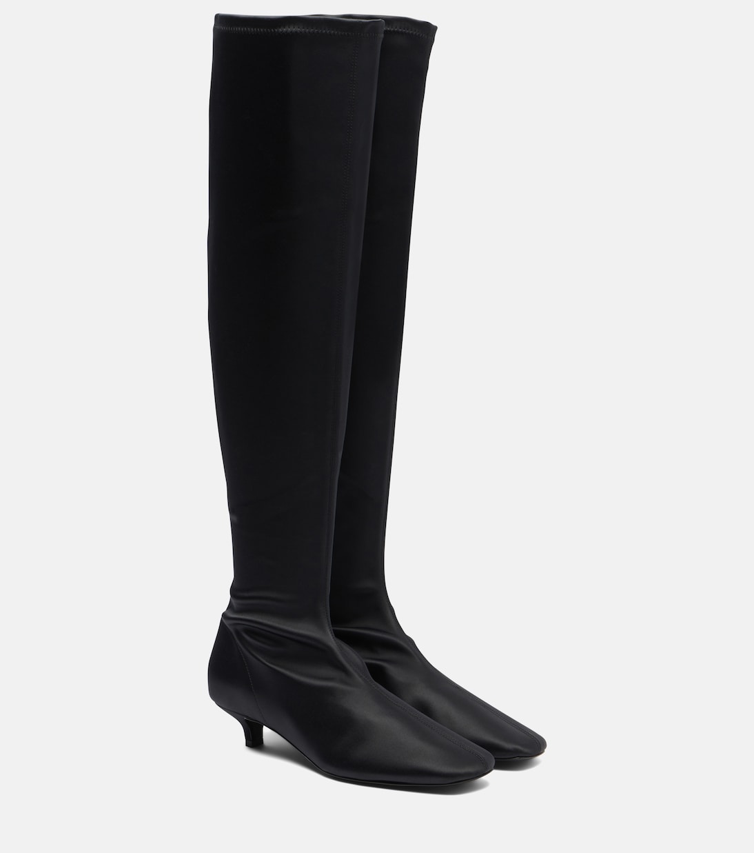 Satin knee-high boots | Toteme