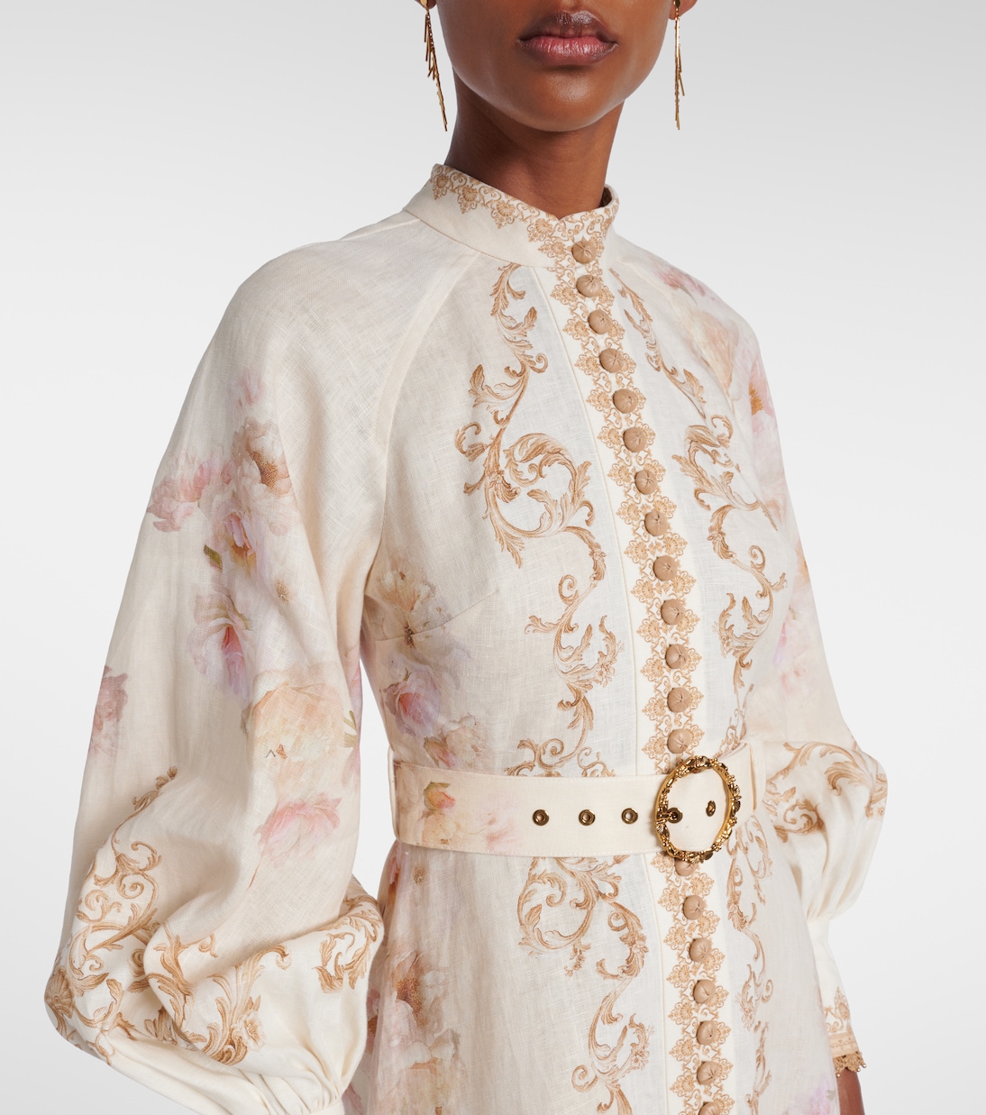 Hemdblusenkleid Hypnotic aus Leinen | Zimmermann