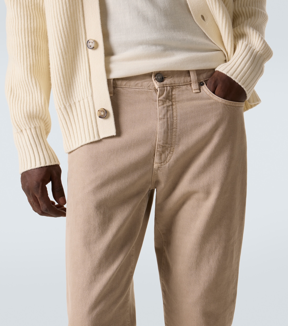 Jean slim Roccia à taille mi-haute | Zegna