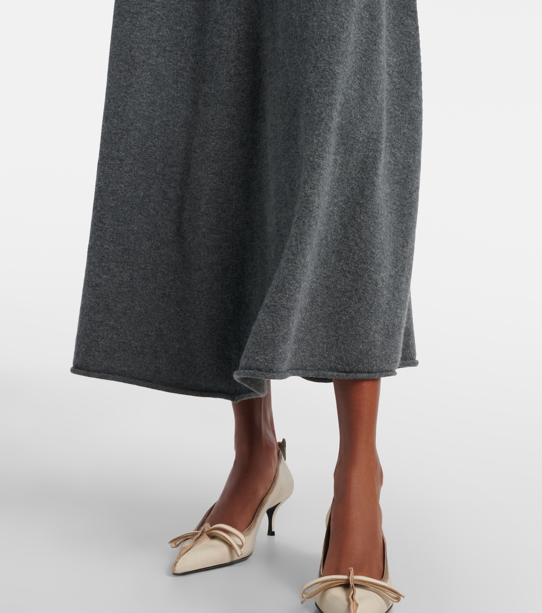 Jupe longue N°388 Ease en cachemire mélangé | Extreme Cashmere