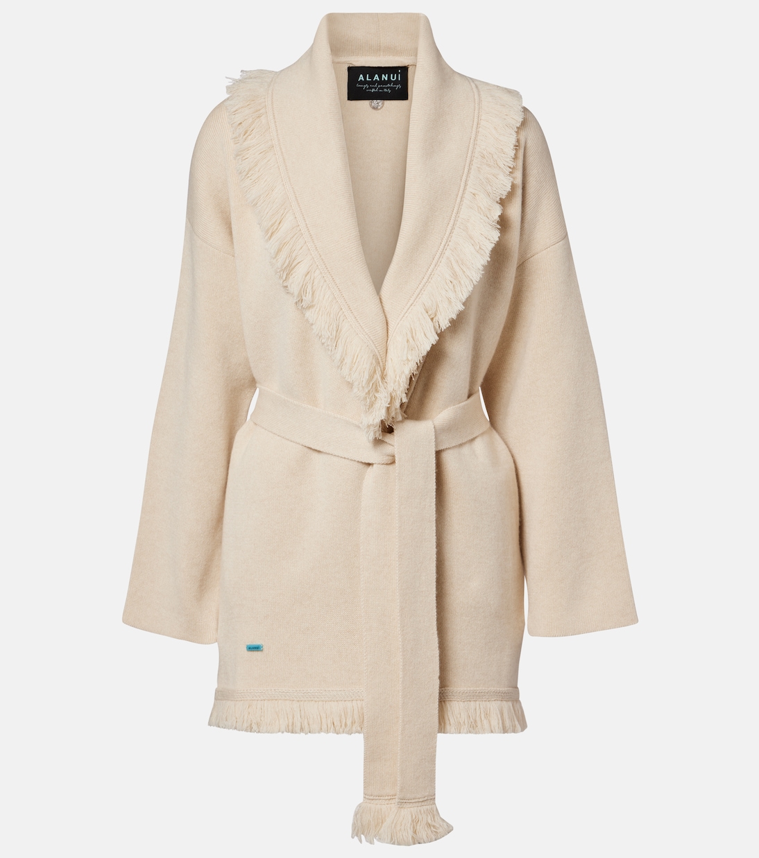 Finest fringed cashmere and cotton cardigan | Alanui