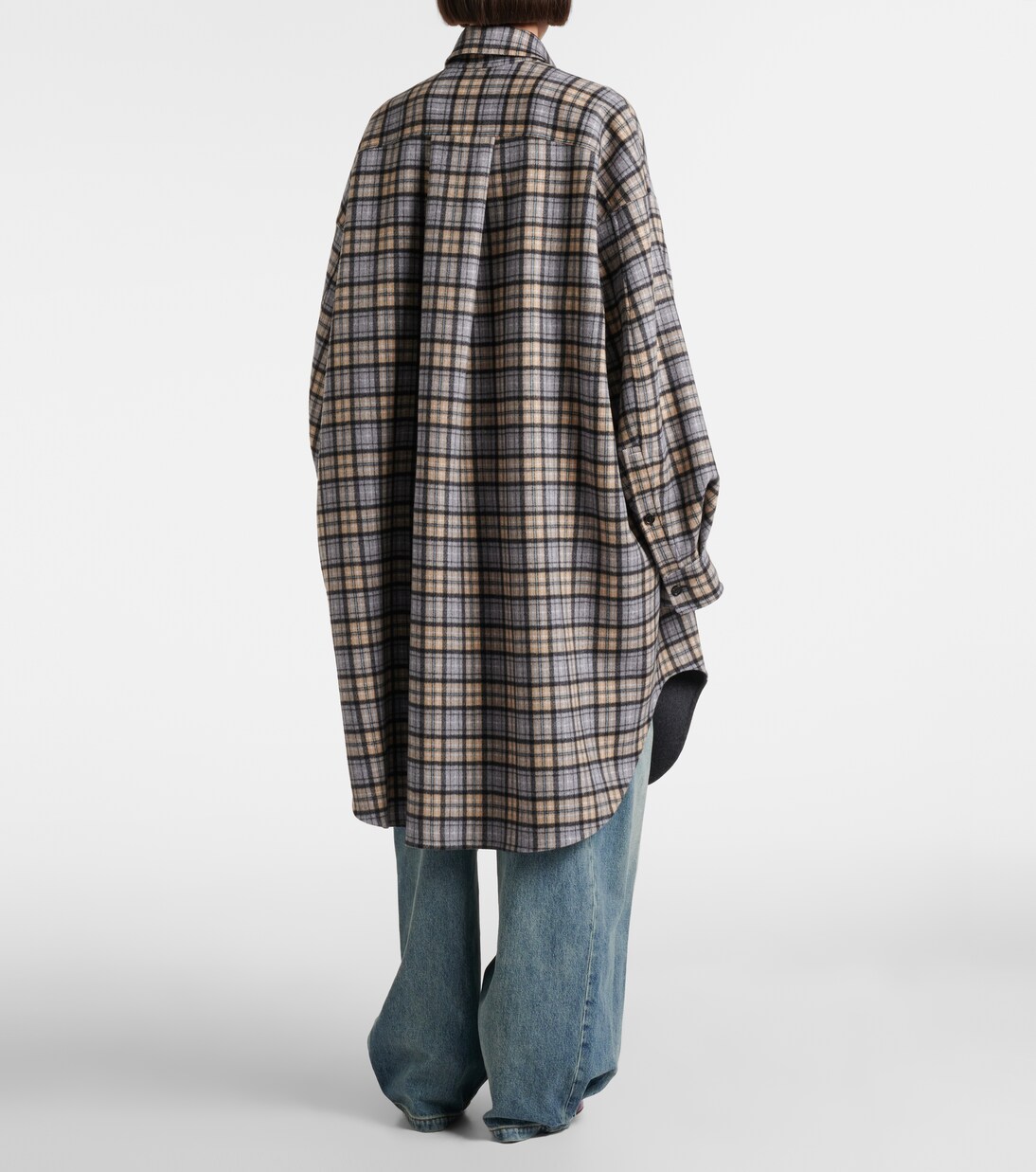 Reversible wool and cashmere coat | Loewe