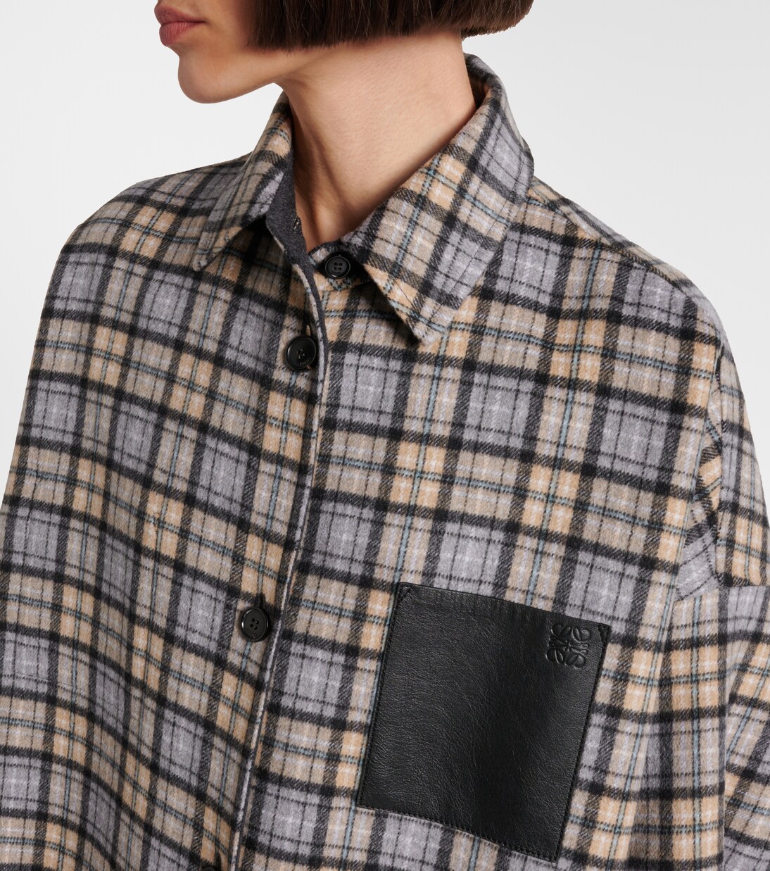 Reversible wool and cashmere coat | Loewe