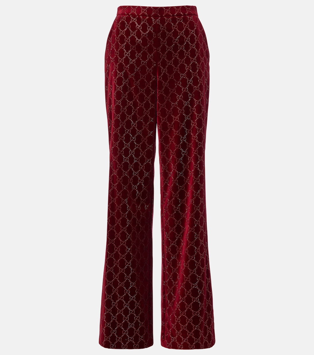 GG cotton velvet wide-leg pants | Gucci