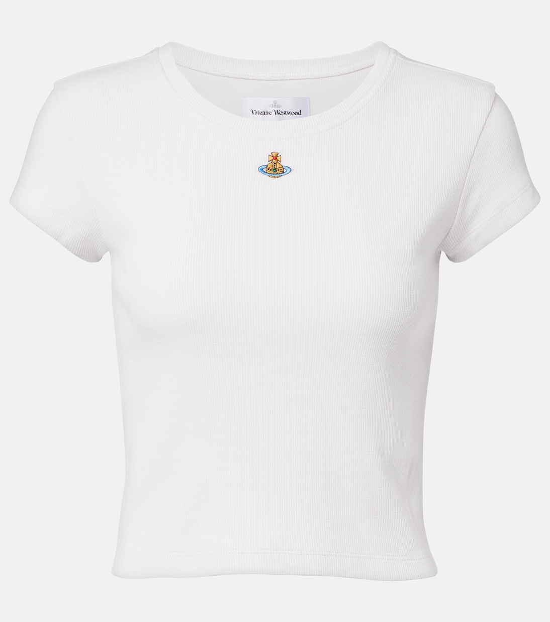 Peru cropped cotton-blend jersey T-shirt | Vivienne Westwood