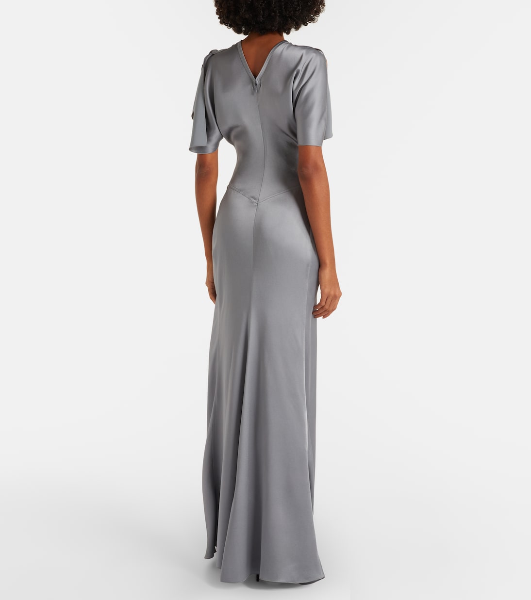 Isabella gathered satin gown  | Victoria Beckham