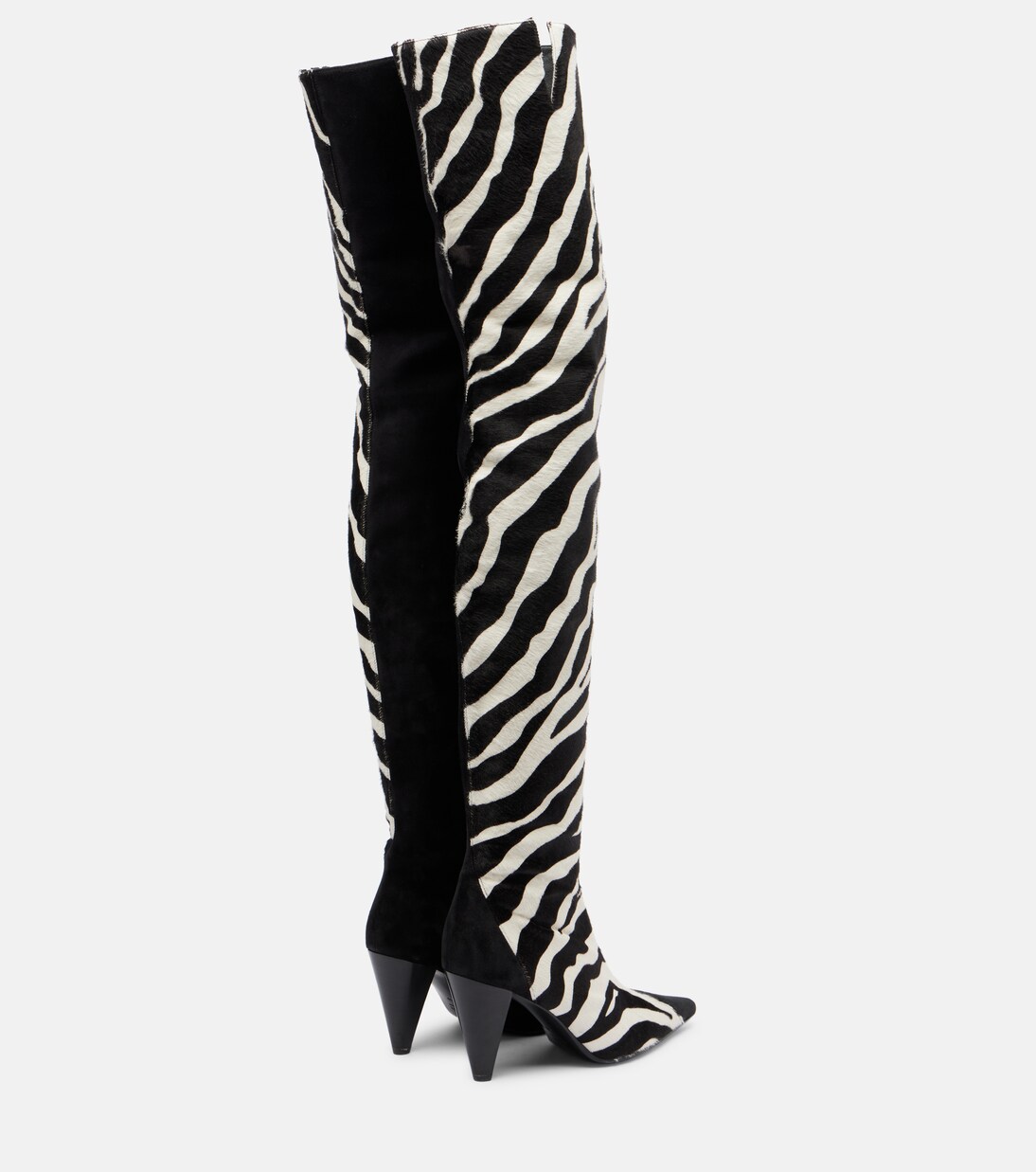 Harvey 85 calf hair over-the-knee boots | Khaite
