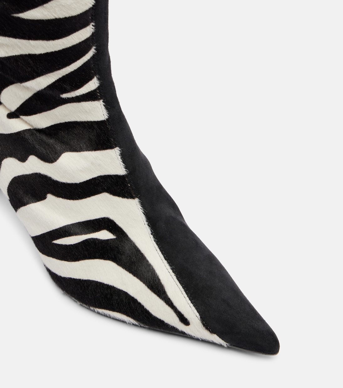 Harvey 85 calf hair over-the-knee boots | Khaite