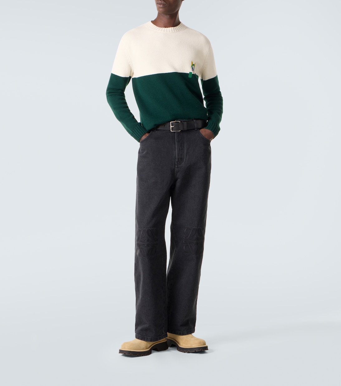 X Louis Wain Bestickter Pullover aus Wolle | Loewe