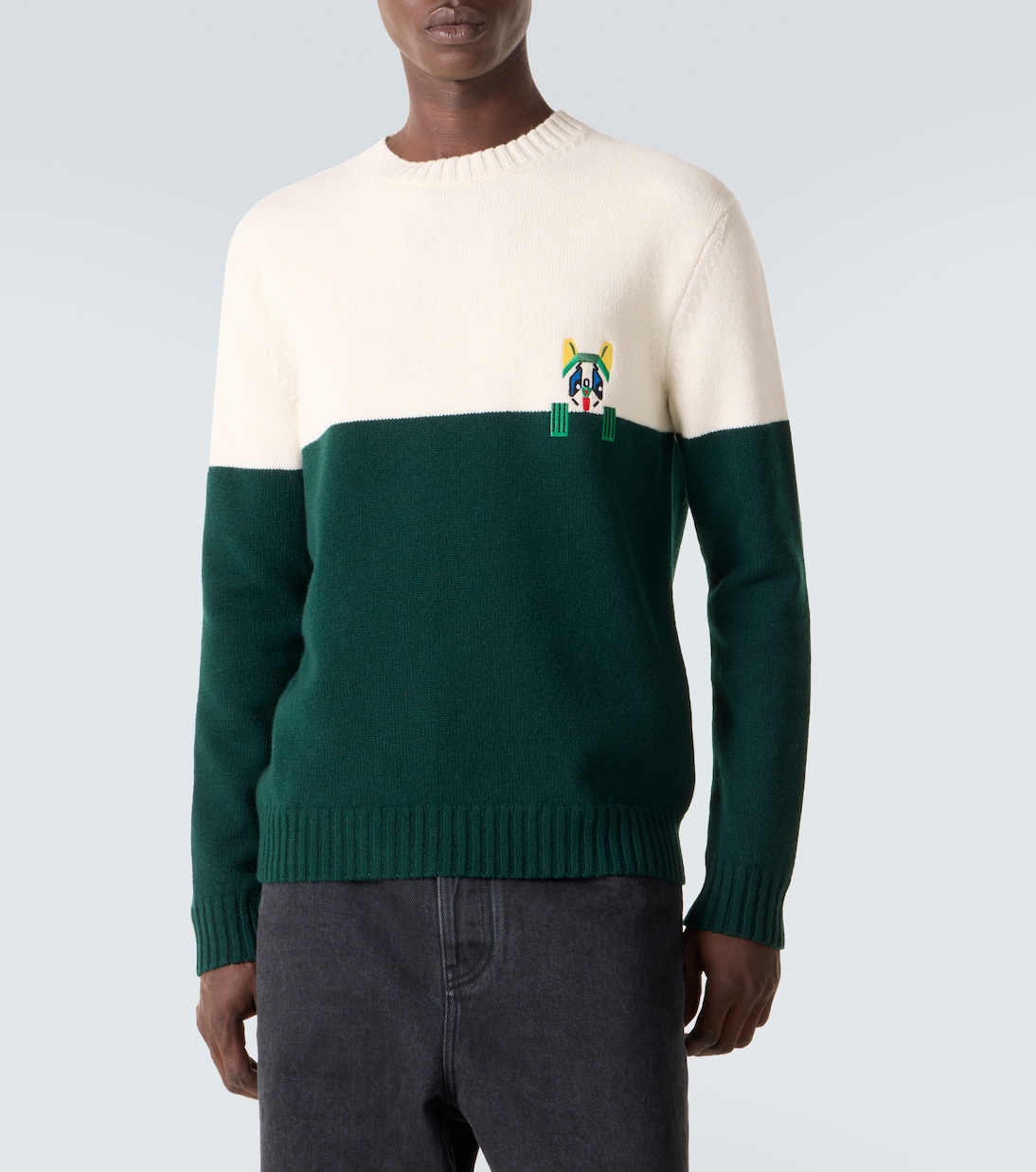 X Louis Wain Bestickter Pullover aus Wolle | Loewe