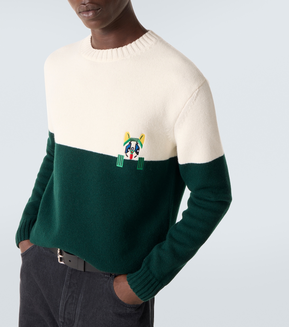 X Louis Wain Bestickter Pullover aus Wolle | Loewe