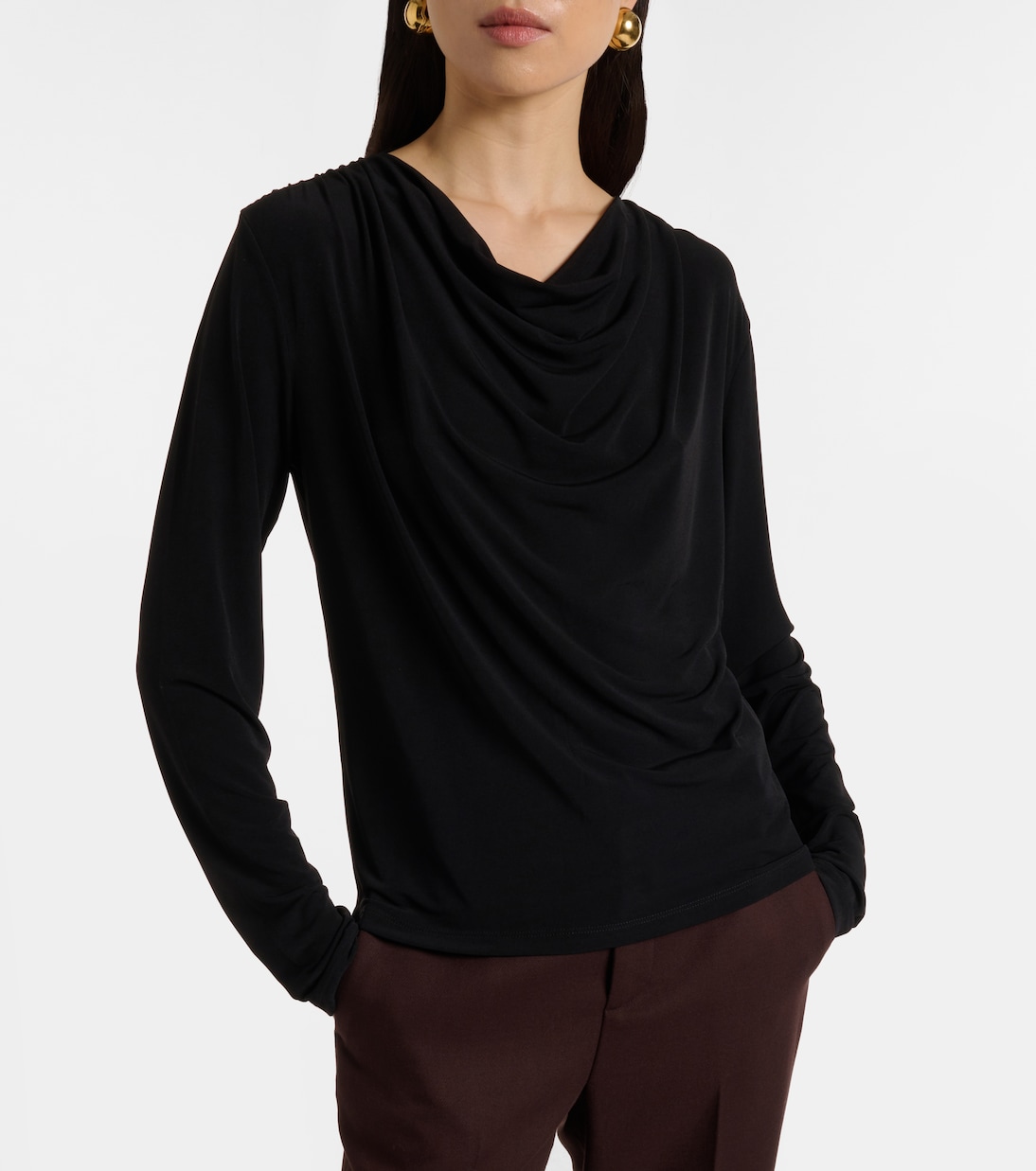 Top de jersey drapeado | Vince