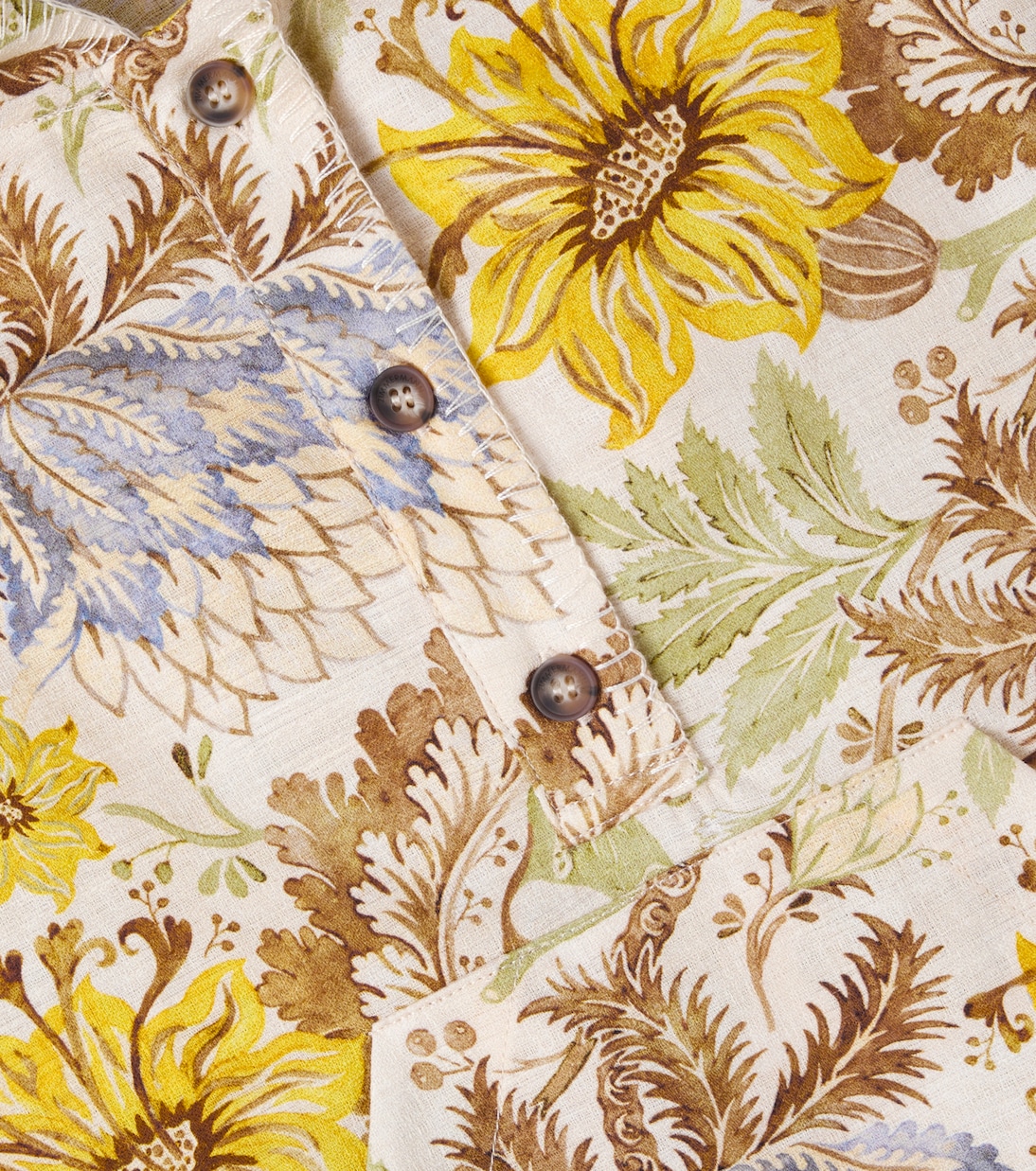 Top in cotone con cappuccio e stampa floreale | Zimmermann Kids