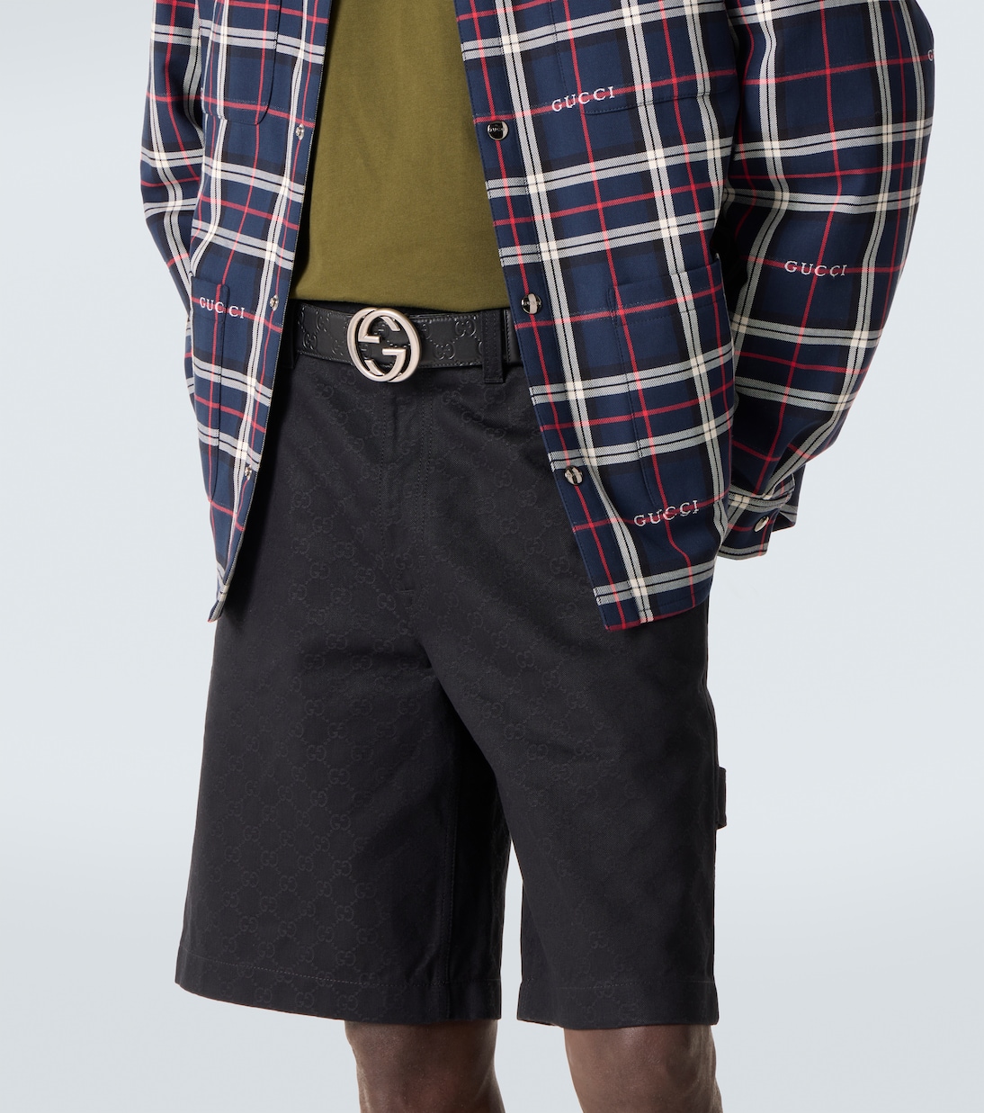 Interlocking G reversible leather belt | Gucci