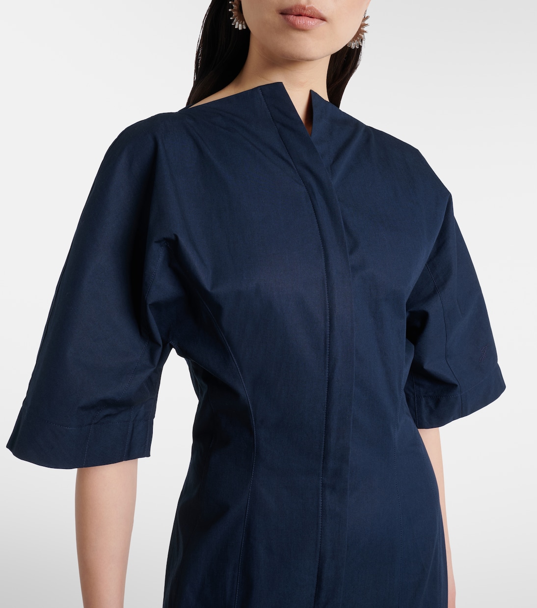 Moisson cotton poplin midi dress | Jacquemus