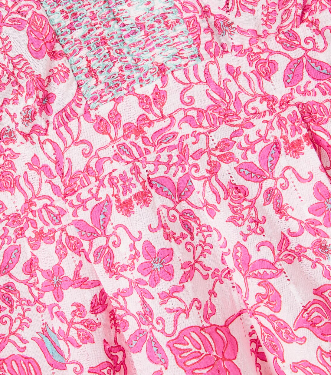 Chantal floral cotton playsuit | Poupette St Barth Kids