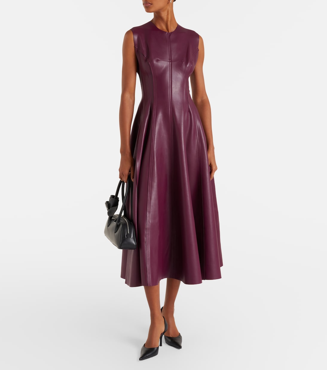 Grace pleated midi dress | Norma Kamali