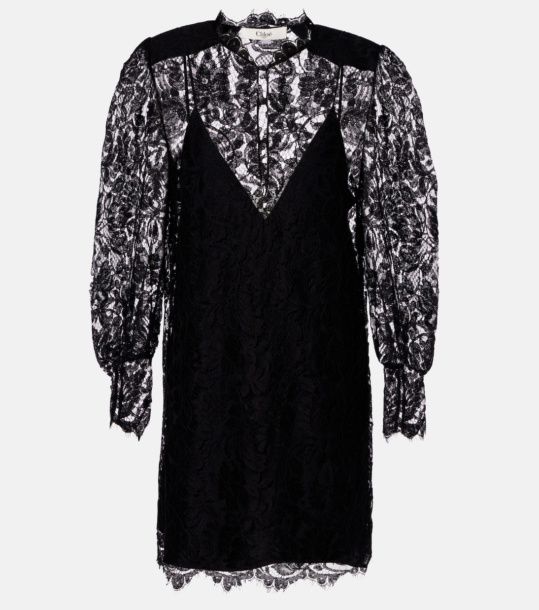 Robe en dentelle à fleurs | Chloé