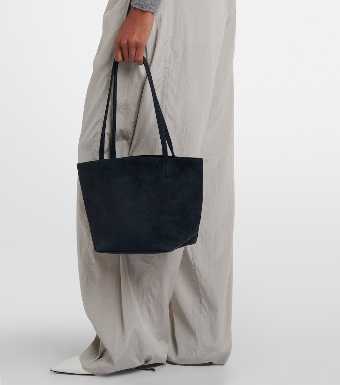 Park Edge Medium suede tote bag | The Row