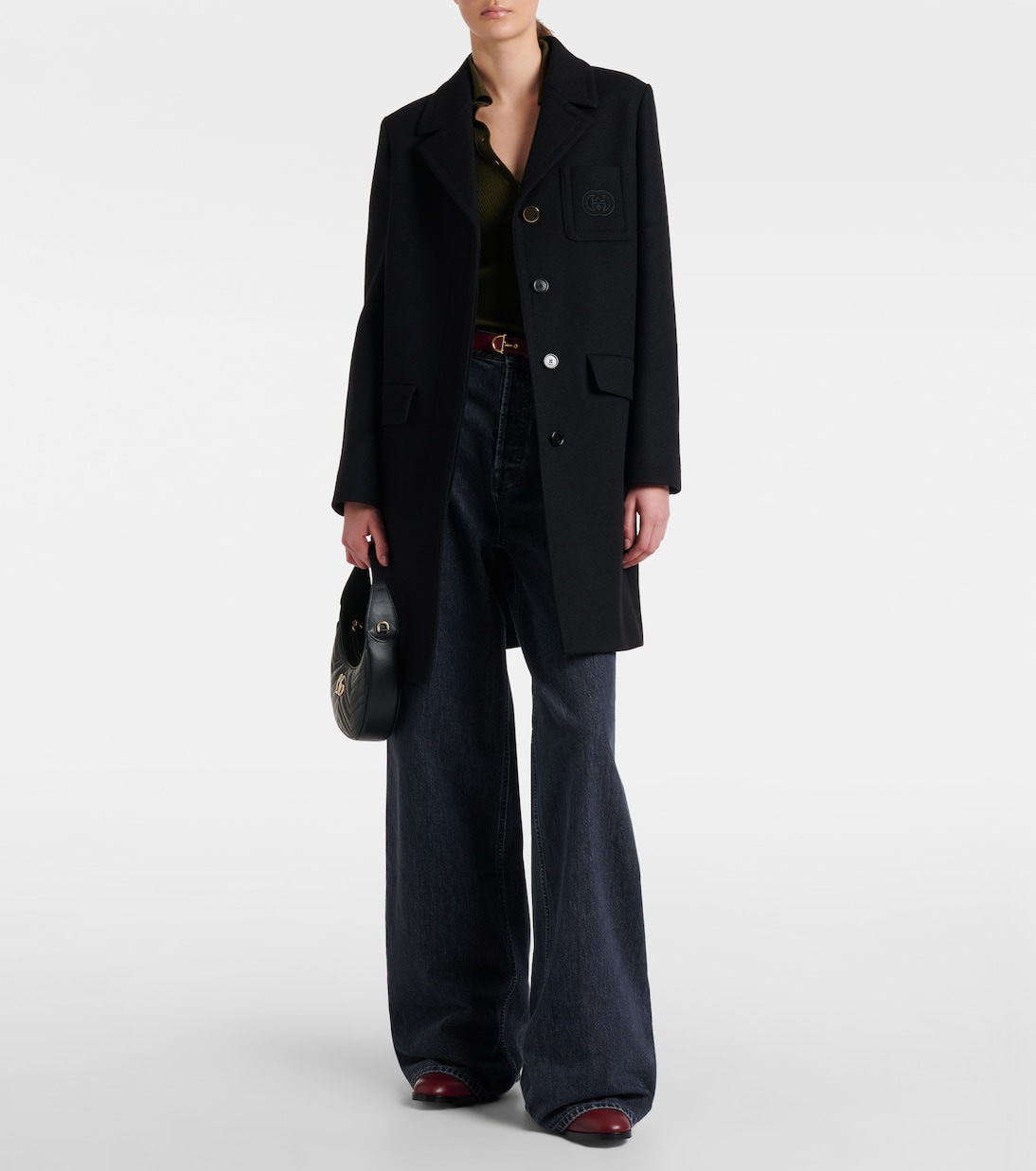 Schultertasche GG Marmont Small aus Leder | Gucci