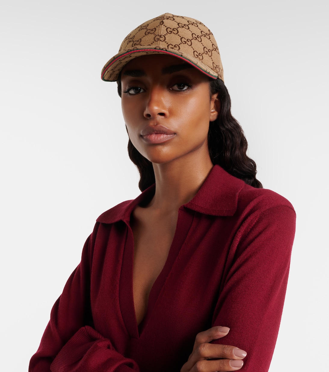 GG Supreme Canvas cotton-blend baseball cap | Gucci