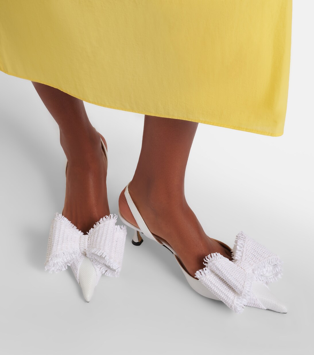 Slingback-Pumps Le Cadeau aus Raffiabast | Mach & Mach