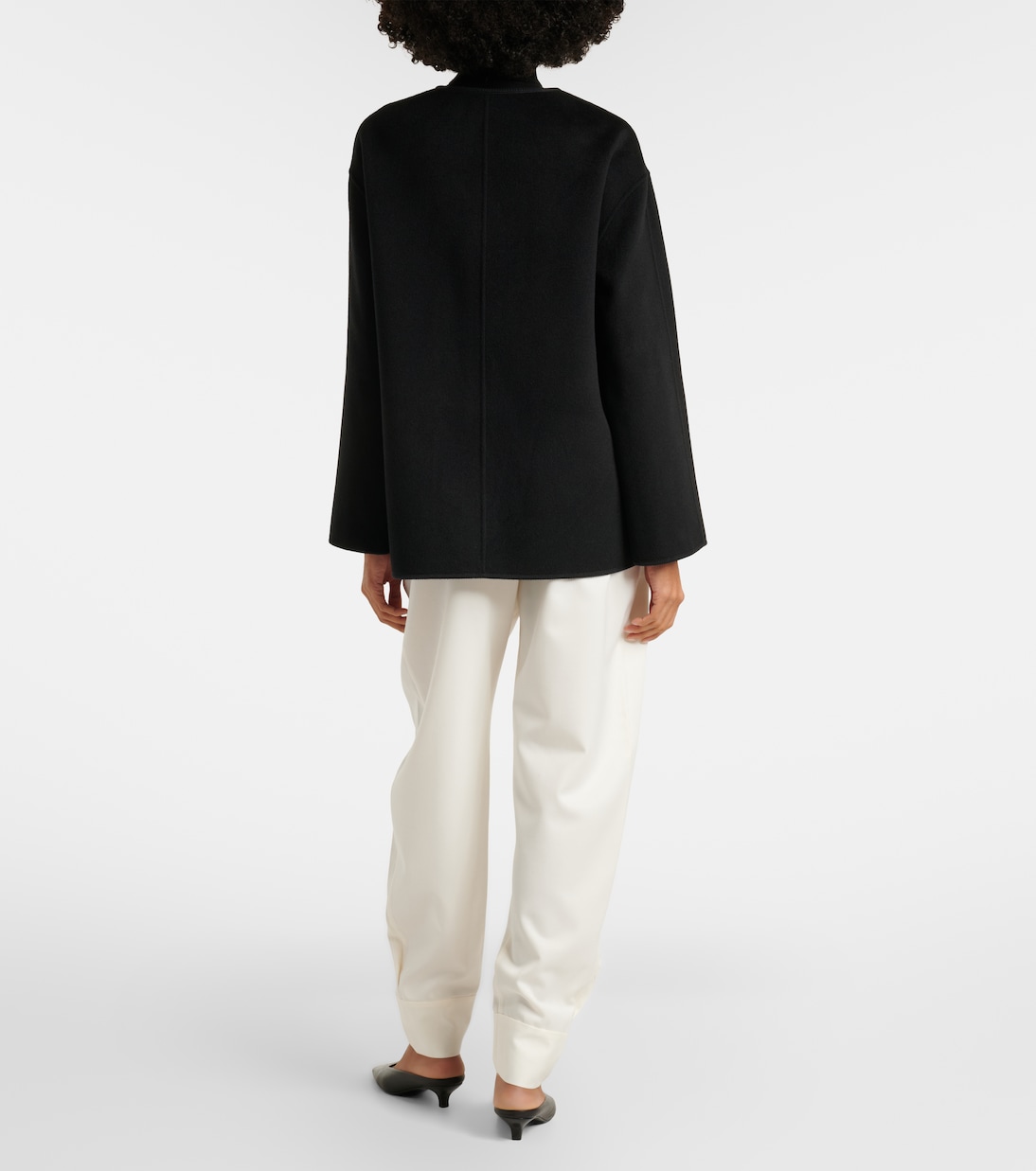 Wool-blend barrel-leg pants | Róhe