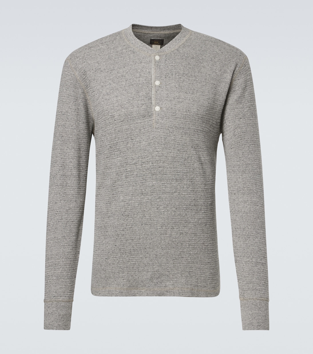 Waffle-knit cotton Henley shirt | RRL