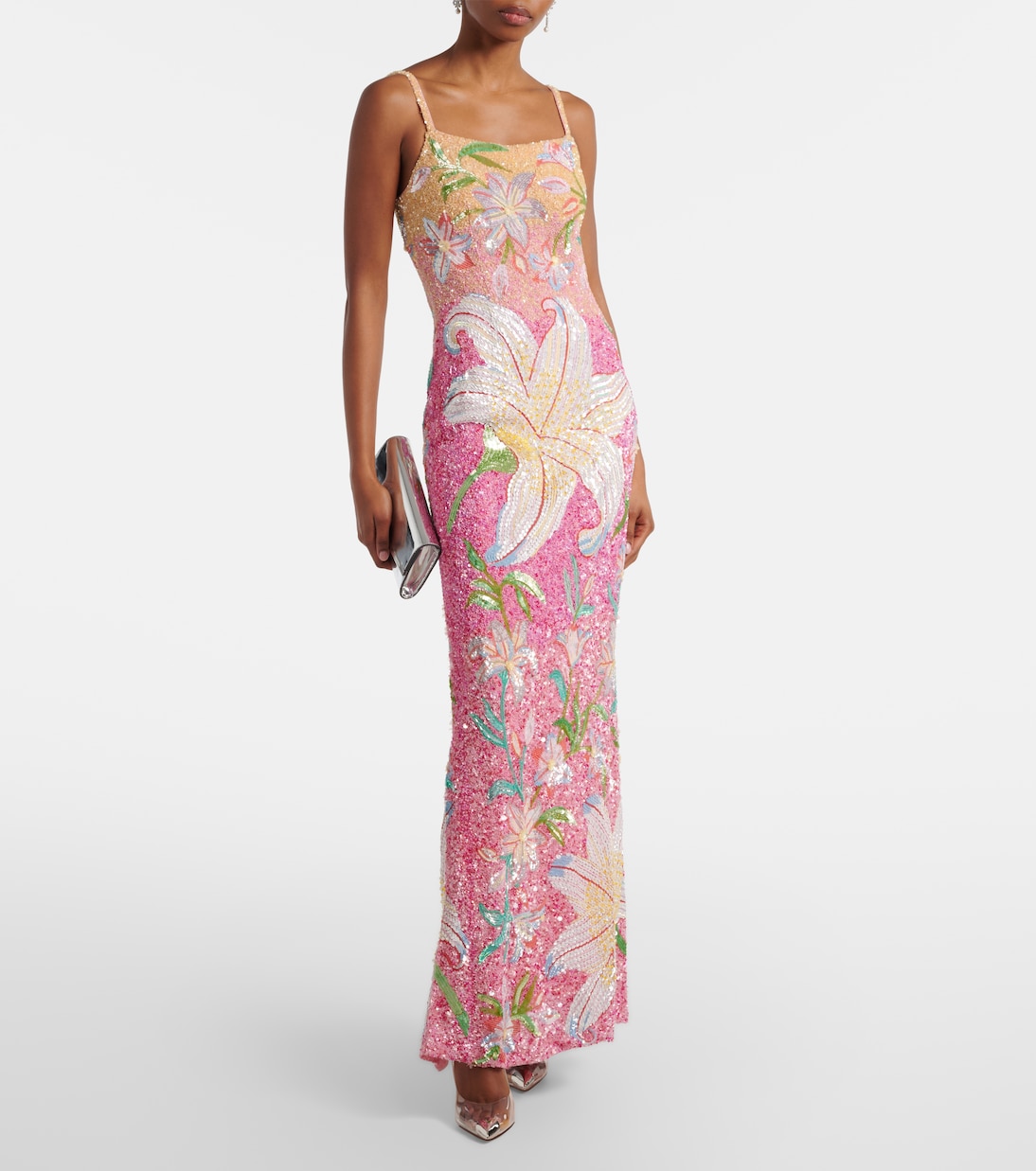 Floral sequined gown | Là Fuori