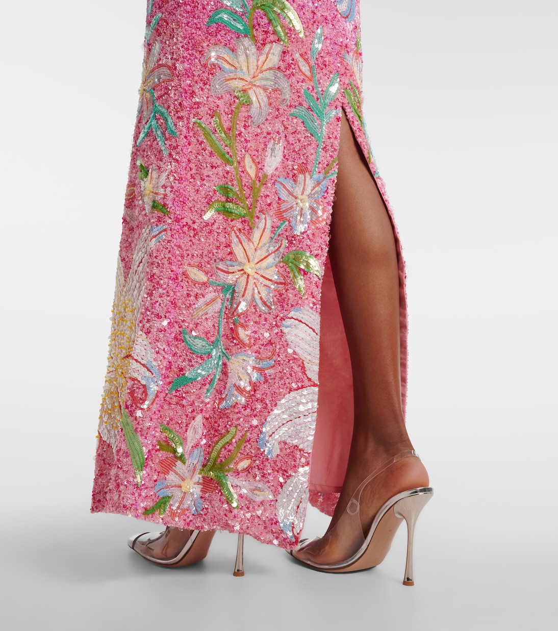 Floral sequined gown | Là Fuori