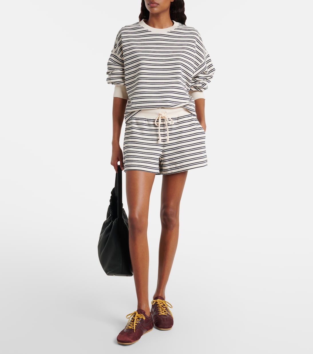 Sweat-shirt Isabelle rayé en coton | Velvet