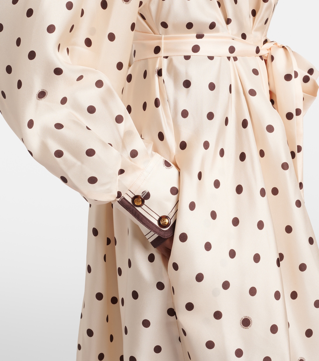 Belted polka-dot silk shirt dress | Zimmermann