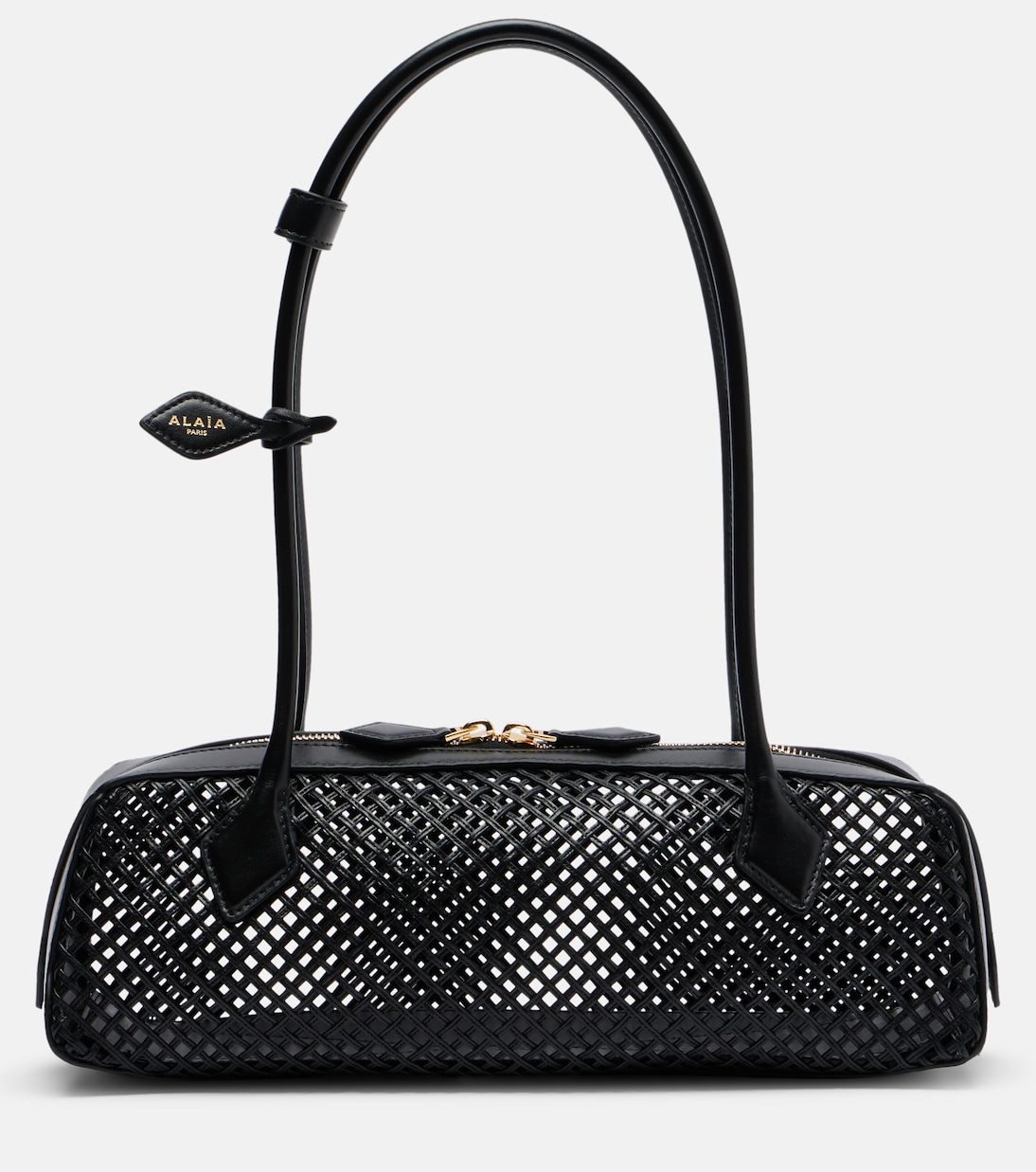 Le Teckel Medium woven leather shoulder bag | Alaïa