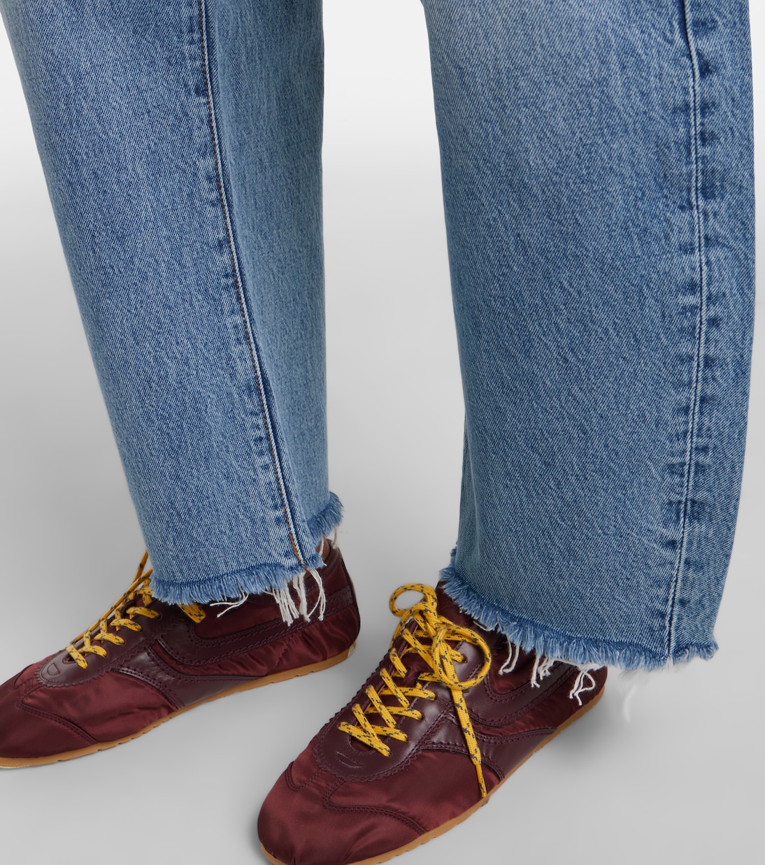 Bubble cropped barrel-leg jeans | Frame