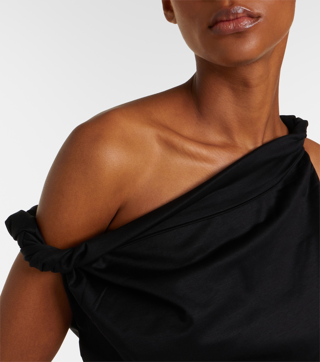 One-Shoulder-Top aus einem Baumwollgemisch | Róhe