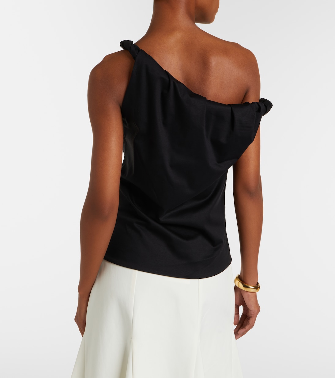 One-Shoulder-Top aus einem Baumwollgemisch | Róhe