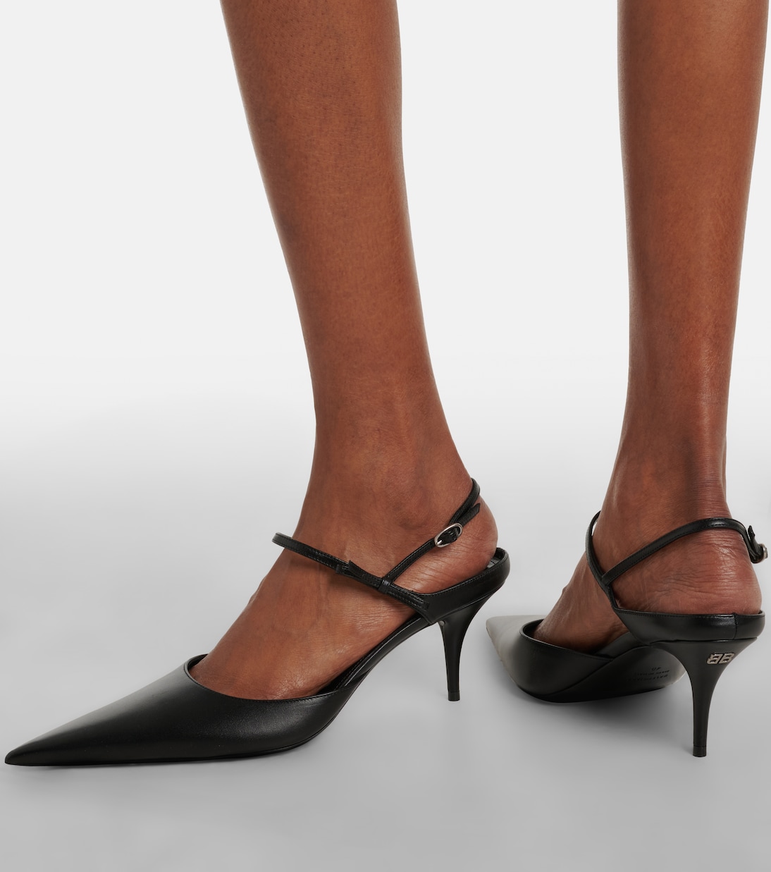 Avenue Bow leather slingback pumps | Balenciaga