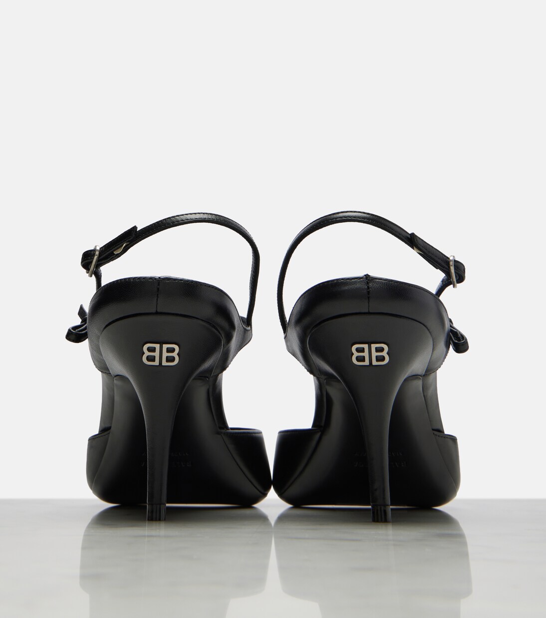 Avenue Bow leather slingback pumps | Balenciaga