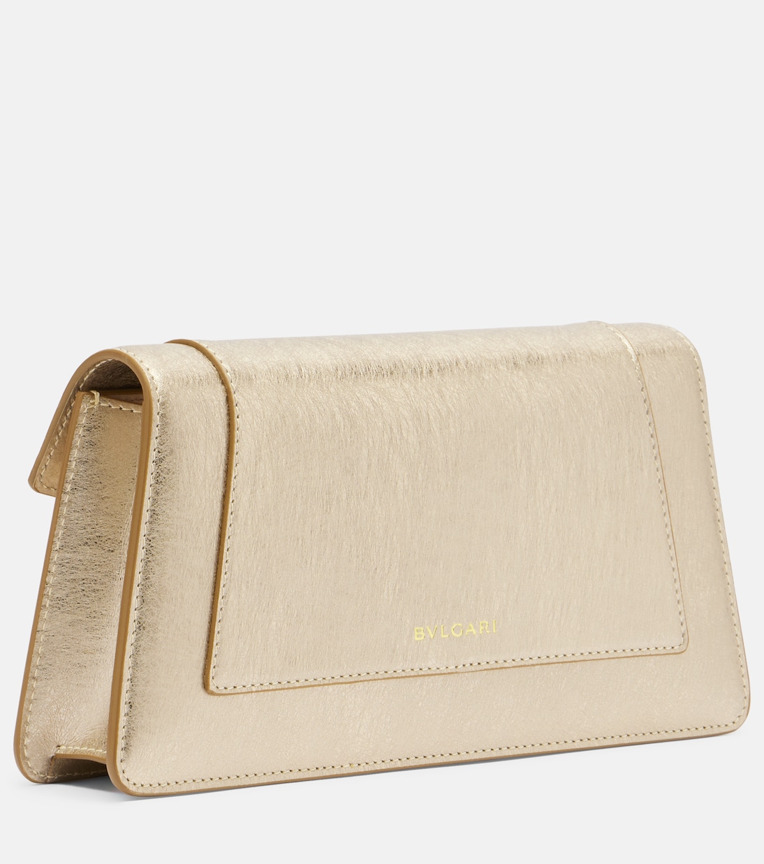 Serpenti Forever metallic leather clutch | Bvlgari