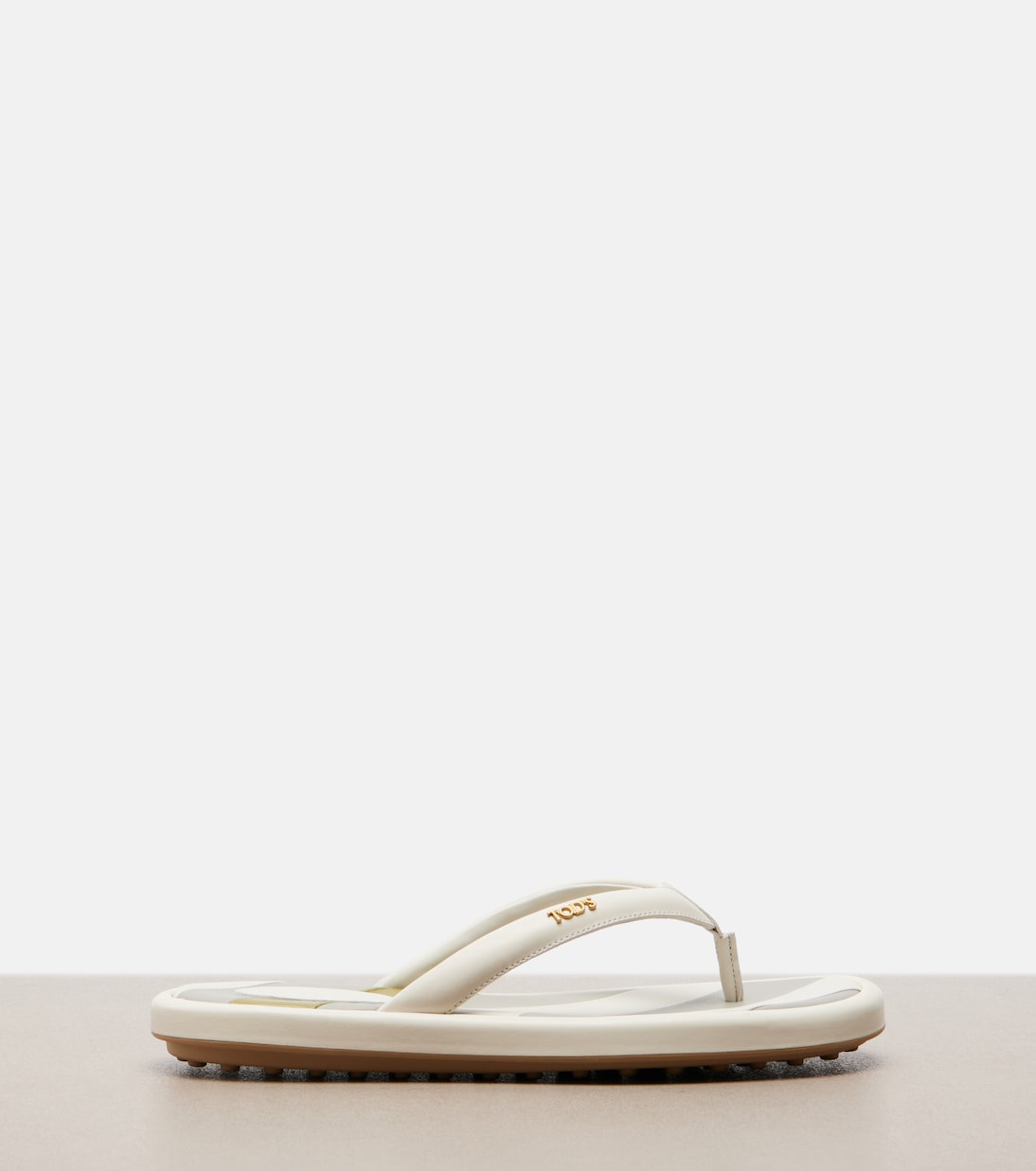 Striped leather thong sandals | Tod's
