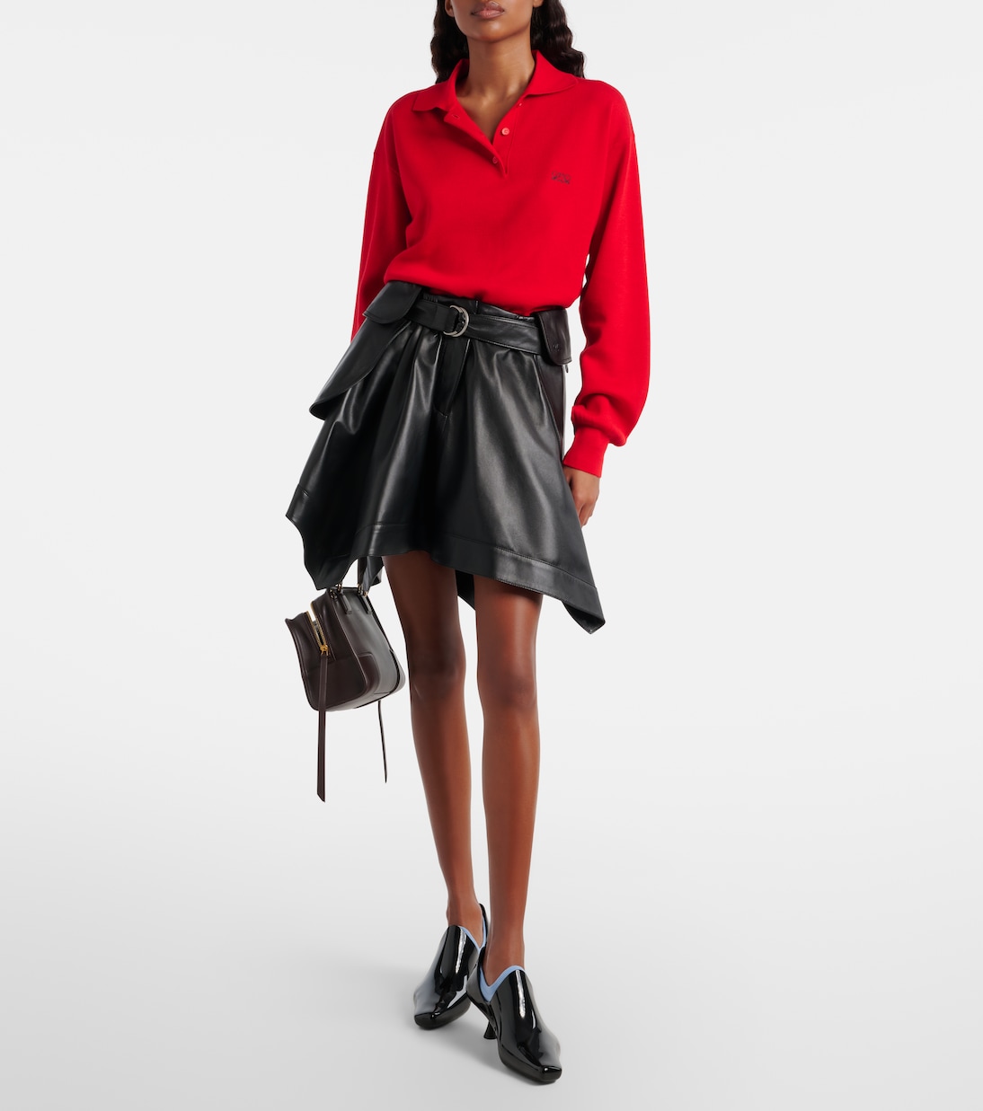 Double L cashmere-blend polo sweater | Loewe