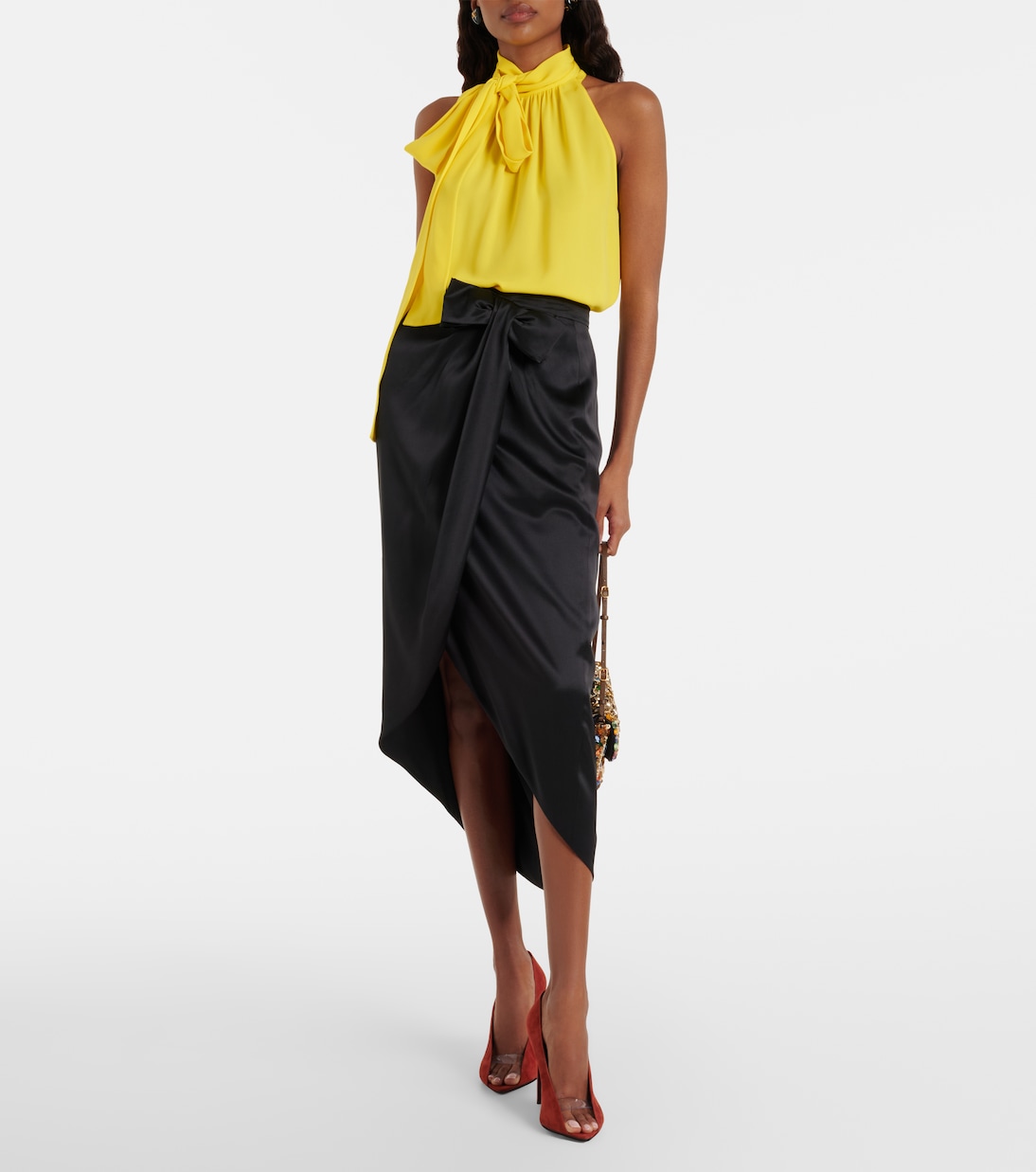 Pumps aperte in suede Révélé | Valentino Garavani